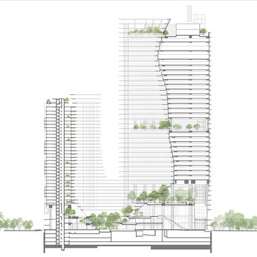 Gallery of Green Heart. Marina One Singapore / ingenhoven architects  - 17