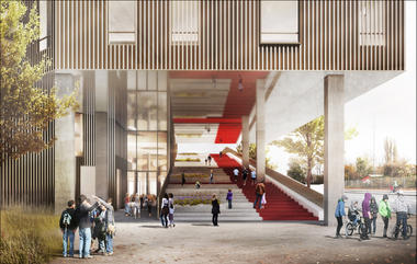 Gallery of C.F. Møller Wins Competition for Active-Learning School in Copenhagen  - 8