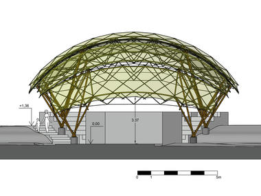 Gallery of Bamboo Amphitheater Space Structure / Bambutec Design  - 32