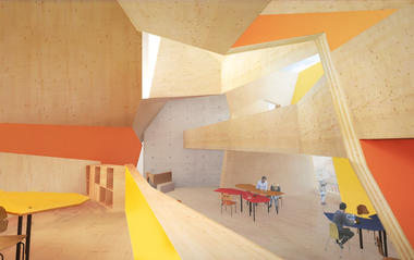 Peter Cook's CRAB Studio Reveals Sunny CLT Innovation Center for the Arts University Bournemouth