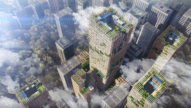 Japón construirá rascacielos de madera de 350 metros de alto para 2041