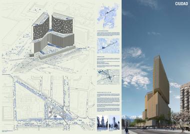 Mobil Arquitectos + ARUP, finalistas del concurso Puerta Las Condes con 'Apoquindo 6000'