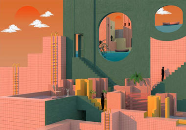 Gallery of Tishk Barzanji's Illustrations Envision Complex Universes Inspired By Surrealism And Modern Architecture  - 1