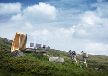 Este abrigo de montanha modular pode ser entregue por helicóptero