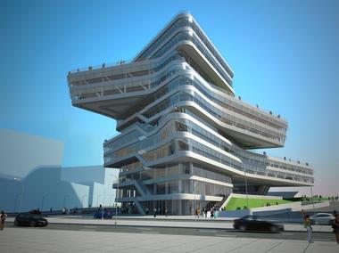 Gallery of First stone of the Spiral Tower by Zaha Hadid in Barcelona  - 24