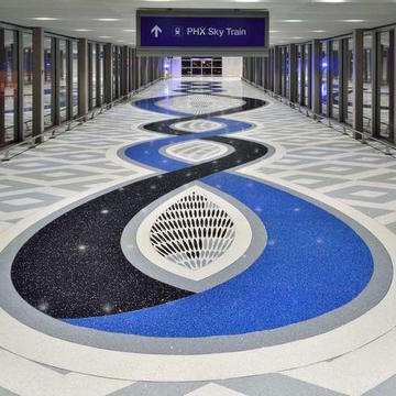 Terroxy Resin Systems in Airports from Terrazzo & Marble