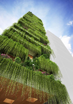 Gallery of VTN Architects Designs Hotel with Cascading Greenery for Narrow Site in Vietnam  - 6