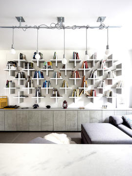 63 ideas para diseñar un estante de libros en tu casa