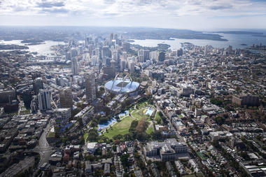 Bates Smart Plans to Suspend a New Sydney Stadium Above the City's Central Station