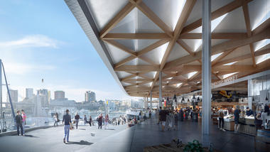 Gallery of 3XN Unveils Sloping Design for Sydney Fish Market   - 4