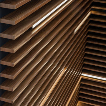 Gallery of Ceiling & Wall System - Solid Wood Grill - 3