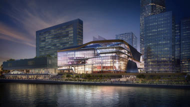 UNStudio Designs Transparent Stacked Theater for Hong Kong Cultural Quarter