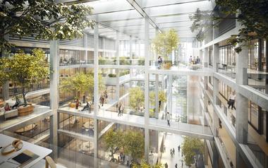 画廊 福斯特建筑事务所公布卢森堡开放办公大楼设计  - 2