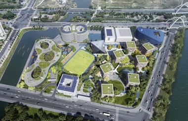 OPEN 公布上海青浦平和双语学校施工图，为不同年龄孩子设计“聚落校园”