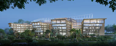 Safdie Architects design a Series of Treehouse-Like Pavilions for Surbana Jurong Headquarters