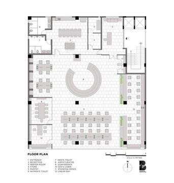 Galería de Oficinas y espacios de trabajo: ejemplos de arquitectura en planta  - 37