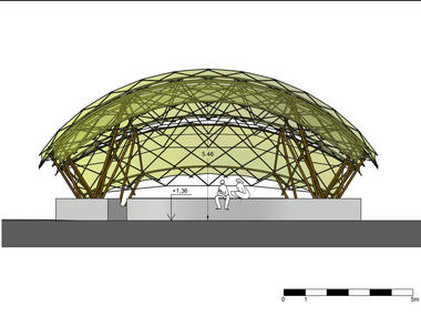 Gallery of Bamboo Amphitheater Space Structure / Bambutec Design  - 34