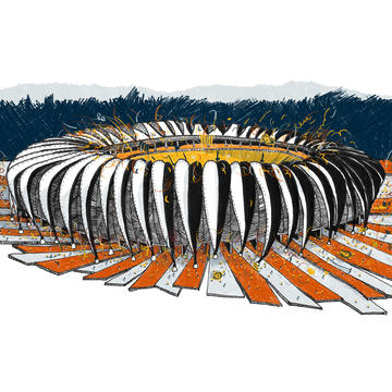 Estádios da Copa ilustrados pelo estúdio Vapor 324