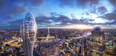 Gallery of Foster + Partners Plan a Tulip-Shaped Tower for Central London  - 1
