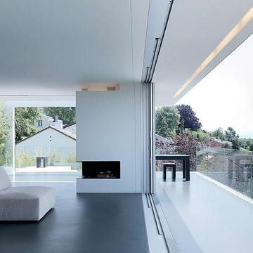 Recessed Sliding Door Feature - Pocket from Sky-Frame