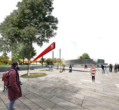 Propuesta de Mobil Arquitectos en concurso Nuevo Parque Museo Humano San Borja / Santiago