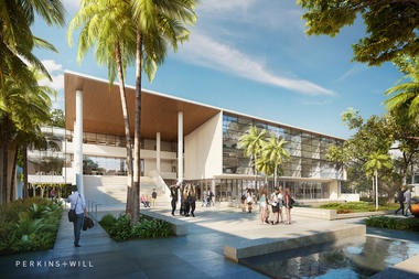 通过可移动墙体，Perkins+Wil为迈阿密STEM学校创造灵活空间