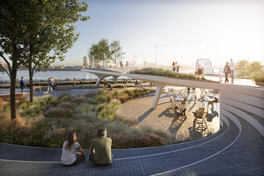 El parque lineal de Diller Scofidio + Renfro en Londres será inaugurado en Julio