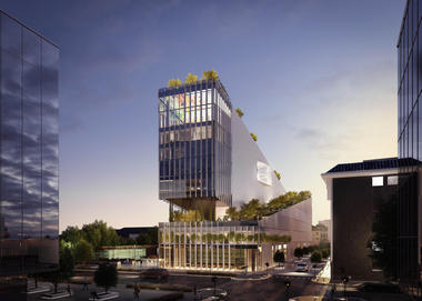 米兰城市中心新增科研办公楼，Carlo Ratti 设计 200 米长庄园