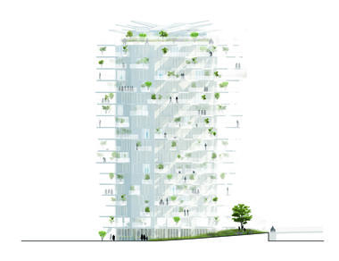 Gallery of L’Arbre Blanc Residential Tower / Sou Fujimoto Architects + Nicolas Laisné + OXO architects + Dimitri Roussel  - 14