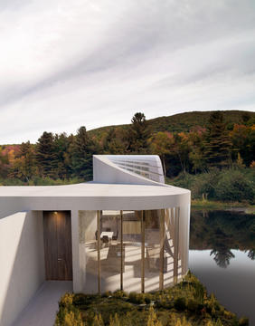 Gallery of Lake House Harmonizes the Architecture with Scenic Surrounding  - 5