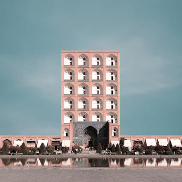 Monumentos tradicionais da arquitetura iraniana são reimaginados como arranha-céus
