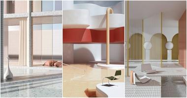 Visualizações 3D mostram mundos fantásticos inspirados na arquitetura moderna