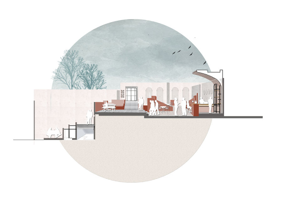 section render by Syakira Asmadi | ArchDaily