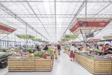 Gallery of Temporary Site of Shengli Market / LUO studio  - 21