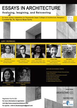 Call for Entries: ESSAYS IN ARCHITECTURE: Analyzing, Imagining, and Reinventing