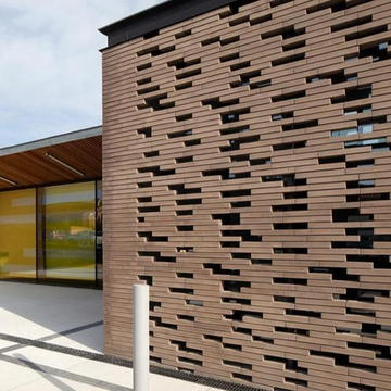 Gallery of Clay Wall Brick in Louise Michel School - 1