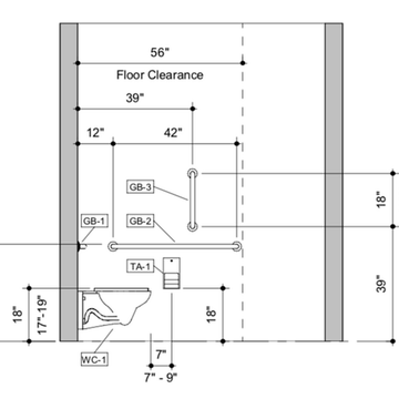 Gallery of How to Save Space in ADA Compliant Bathroom Design - 7