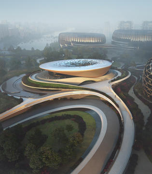 Gallery of Zaha Hadid Architects Revealed a Nearly Completed Exhibition and Conference Center, Part of Unicorn Island   - 2