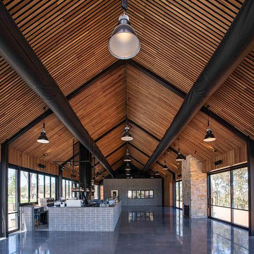 Timber Battens in Lot 100 Cellar Door from Sculptform