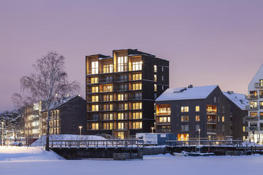 Gallery of Kajstaden Tall Timber Building / C.F. Møller Architects  - 1