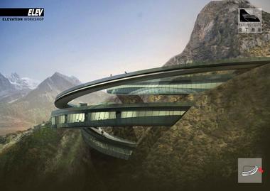Gallery of Yading Cliff Building Competition Entry / ELEV  - 11