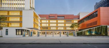 画廊 华中师范大学附属龙园学校 / 筑博设计-联合公设 + H DESIGN  - 12