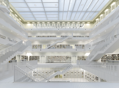 斯图加特市图书馆，万神殿布局的现代混凝土演绎 / Yi Architects