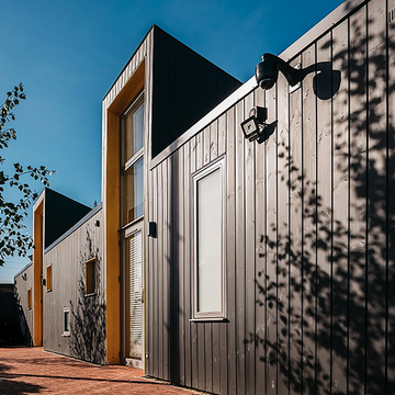 Lunawood Thermowood Façade in Eaton Socon Pre-School from Lunawood