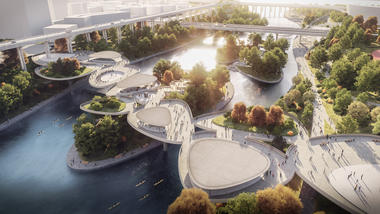画廊 本周未建成｜HENN‘首尔滨水规划’塑造石桥；‘木盒’入围地球礼拜堂竞赛  - 1