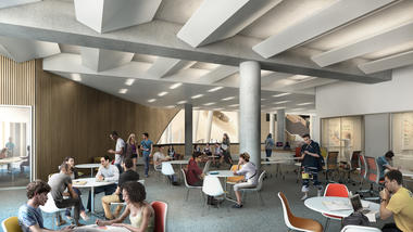 画廊 Snøhetta 设计的费城天普大学图书馆动工建设  - 1