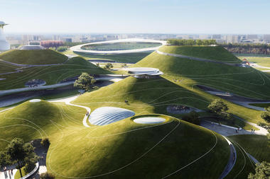 El campus deportivo montañoso de Quzhou ya está en construcción en China
