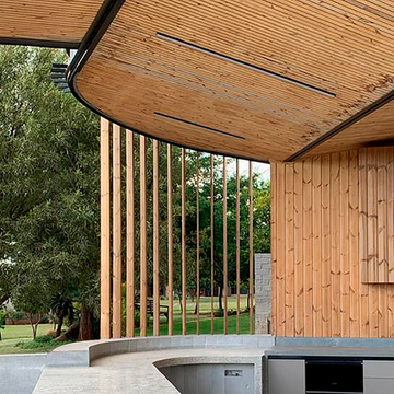 Lunawood in Residential Projects by Anthrop Architects from Lunawood