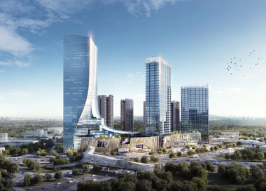 Ronald Lu & Partners Showcases Upgraded Concept for a Transit-Oriented Development