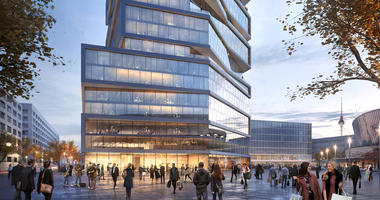 Gewers Pudewill Unveils Competition-Winning Proposal for Vertical Folding Tower in Berlin